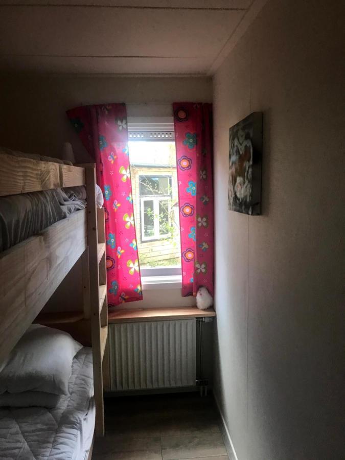 Wulft 47 Zonnig gezellig 6p chalet met zwembad in bosrijke omgeving op Familie Camping de Vossenburcht IJhorst Buitenkant foto