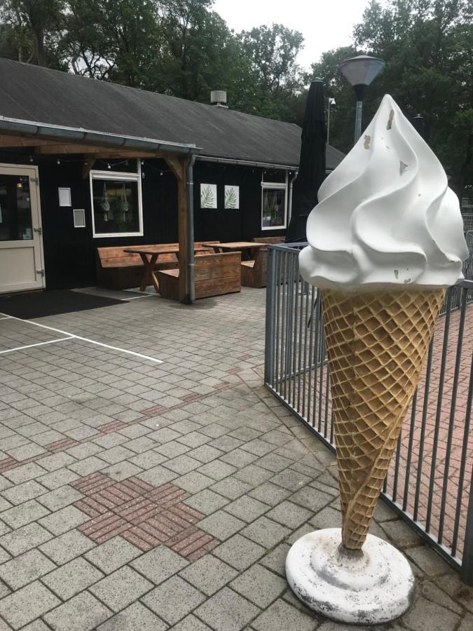 Wulft 47 Zonnig gezellig 6p chalet met zwembad in bosrijke omgeving op Familie Camping de Vossenburcht Villa IJhorst Buitenkant foto